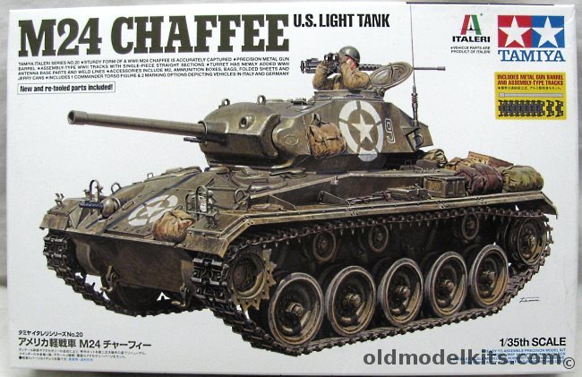 Tamiya 1/35 M24 Chaffee US Light Tank, 37020-3500 plastic model kit